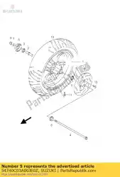 Here you can order the spacer,fr. Axle from Suzuki, with part number 54740C03A00JE0Z: