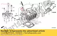 12204KRM305, Honda, guide, valve(o.s.) honda  cbf 125 150 2009 2010 2011 2013 2018, New