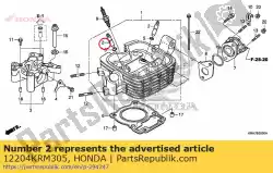 Here you can order the guide, valve(o. S.) from Honda, with part number 12204KRM305: