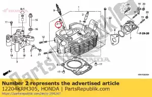 honda 12204KRM305 guide, valve(o.s.) - Bottom side