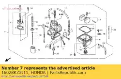 Here you can order the screw set b from Honda, with part number 16028KZ3J11: