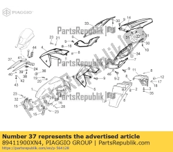 Aprilia 89411900XN4, Tirante, OEM: Aprilia 89411900XN4