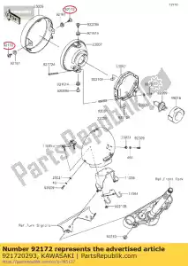 kawasaki 921720293 vis vn900c7f - La partie au fond