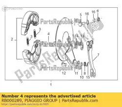 Tutaj możesz zamówić remnokken od Piaggio Group , z numerem części RB000289: