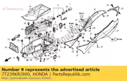 Here you can order the no description available at the moment from Honda, with part number 77239KRJ900: