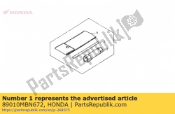 Aquí puede pedir conjunto de herramientas de Honda , con el número de pieza 89010MBN672: