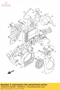 yamaha 52SE24430000 stay - Bottom side