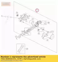 7601308000101, KTM, frein cal. ré. - sans coussinets husqvarna ktm  duke enduro smc 690 701 2012 2013 2014 2015 2016 2017 2018 2019 2020 2021, Nouveau