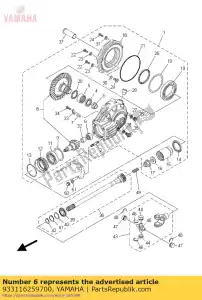 yamaha 933116259700 consequência - Lado inferior