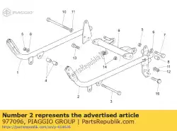 Here you can order the lh arm polished black from Piaggio Group, with part number 977096: