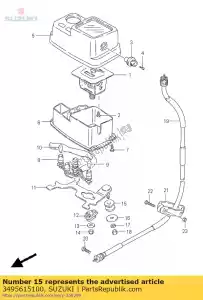 suzuki 3495615100 poduszka, metr - Dół