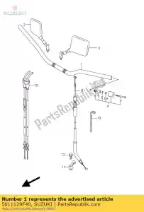 suzuki 5611129F40 kierownica - Dół