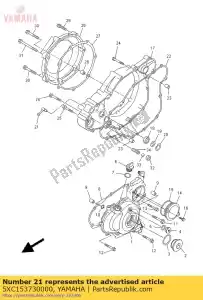 yamaha 5XC153730000 pipe, breather - Bottom side