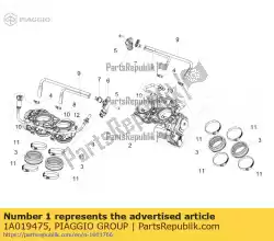 Tutaj możesz zamówić mrówka corpo farfallato od Piaggio Group , z numerem części 1A019475: