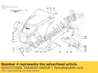 GU01575560, Piaggio Group, rh kuip blank moto-guzzi v 1100 2001, Nieuw