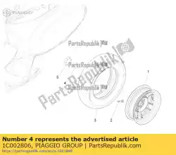 Qui puoi ordinare dado autobloccante flangiato da Piaggio Group , con numero parte 1C002806: