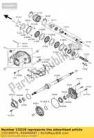 132160874, Kawasaki, gear-comp, rr, 8t kawasaki kvf650 prairie kvf360 4x4 kfx700 ksv700a6f ksv700b6f ksv700a7f ksv700b7f 650 360 700 , Nuevo