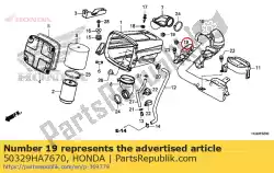Tutaj możesz zamówić gumowe, mocowanie skrzynki akumulatorowej od Honda , z numerem części 50329HA7670:
