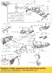 Qui puoi ordinare cap, bullone da Kawasaki , con numero parte 110650752: