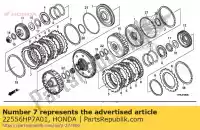 22556HP7A01, Honda, plate a, clutch end (2.4mm) honda  trx 420 500 520 2010 2011 2012 2013 2017 2018 2019 2020, New