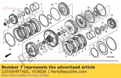 Here you can order the plate a, clutch end (2. 4mm) from Honda, with part number 22556HP7A01: