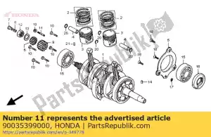 Honda 90035399000 perno, espárrago, 7x32 - Lado inferior