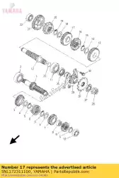 Aqui você pode pedir o engrenagem, 3ª roda em Yamaha , com o número da peça 5NL172311100: