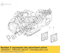 1R000097, Piaggio Group, kit de juntas del motor vespa zapm80101 zapm808g, zapm80200, zapm8020, zapma7200, zapma78g 946 125 150 946 2013 2014 2015 2016 2017 2018 2019 2020 2021 2022, Nuevo