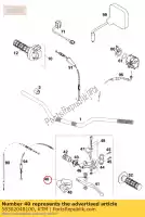 58302040100, KTM, manete da embreagem cpl.domino ktm  competition duke e egs exc lc lc4 rallye rxc sc six sup super sx sxc txc 350 400 540 620 625 640 660 1994 1995 1996 1997 1998 1999 2000 2001 2002 2020, Novo