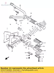 suzuki 4353736A00 assiette - La partie au fond