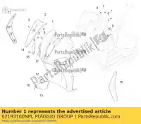 62193100NM, Piaggio Group, scudo anteriore     , Nuovo