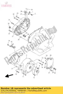 yamaha 5JX154350000 emblema - Lado inferior