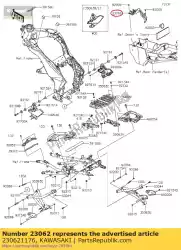 Qui puoi ordinare 01 parentesi-comp,ecu da Kawasaki , con numero parte 230621176: