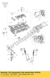 Here you can order the retainer, spring, valve from Triumph, with part number T1131204: