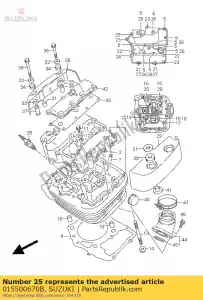 suzuki 015500670B tornillo - Lado inferior