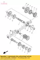 353174101000, Yamaha, main axle comp. yamaha ysr 50 80, New