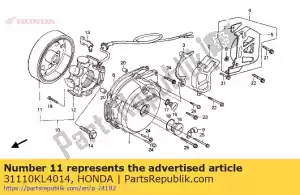 Honda 31110KL4014 volant moteur comp. - La partie au fond