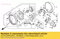 33101MFED41, Honda, velgcomp., koplamp honda vt  s shadow c2s cs black spirit c2b c2 vt750c2b 750 , Nieuw