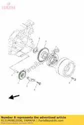 Aqui você pode pedir o parafuso em Yamaha , com o número da peça 9131M0802000: