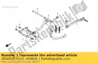 28300GET010, Honda, Arm assy., kick starter honda nps zoomer  nps50 50 , Nuovo