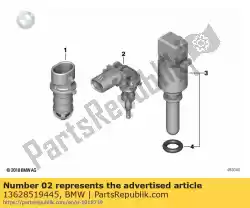 Aquí puede pedir sensor de temperatura del aire de admisión de BMW , con el número de pieza 13628519445: