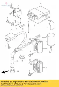 Suzuki 3290029F10 cdi-eenheid - Onderkant