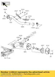 Ici, vous pouvez commander le joint, 41. 0x48. 7x32. 0 kx450d6f auprès de Kawasaki , avec le numéro de pièce 110610226: