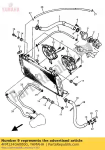 Yamaha 4FM1240A0000 radiatore assy - Il fondo