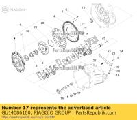 GU14086100, Aprilia, corpo esterno, Nuovo