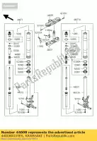 440080033ES, Kawasaki, tubo-garfo externo, ouro kawasaki zzr  b d a zx1400 c zzr1400 abs 1400 , Novo