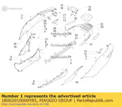 Tutaj możesz zamówić l. Seitent. Od Piaggio Group , z numerem części 1B002010000YR5: