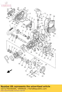 yamaha 1D7179330000 guarnizione,4 - Il fondo