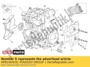 aprilia AP8106429 lh intake manifold - Bottom side