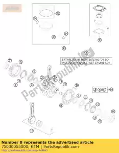 ktm 75030055000 eje equilibrador de la rueda motriz 07 - Lado inferior